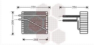 VAN WEZEL Испаритель, кондиционер 1800V269